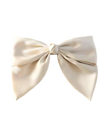 Cream colour bow hair slide